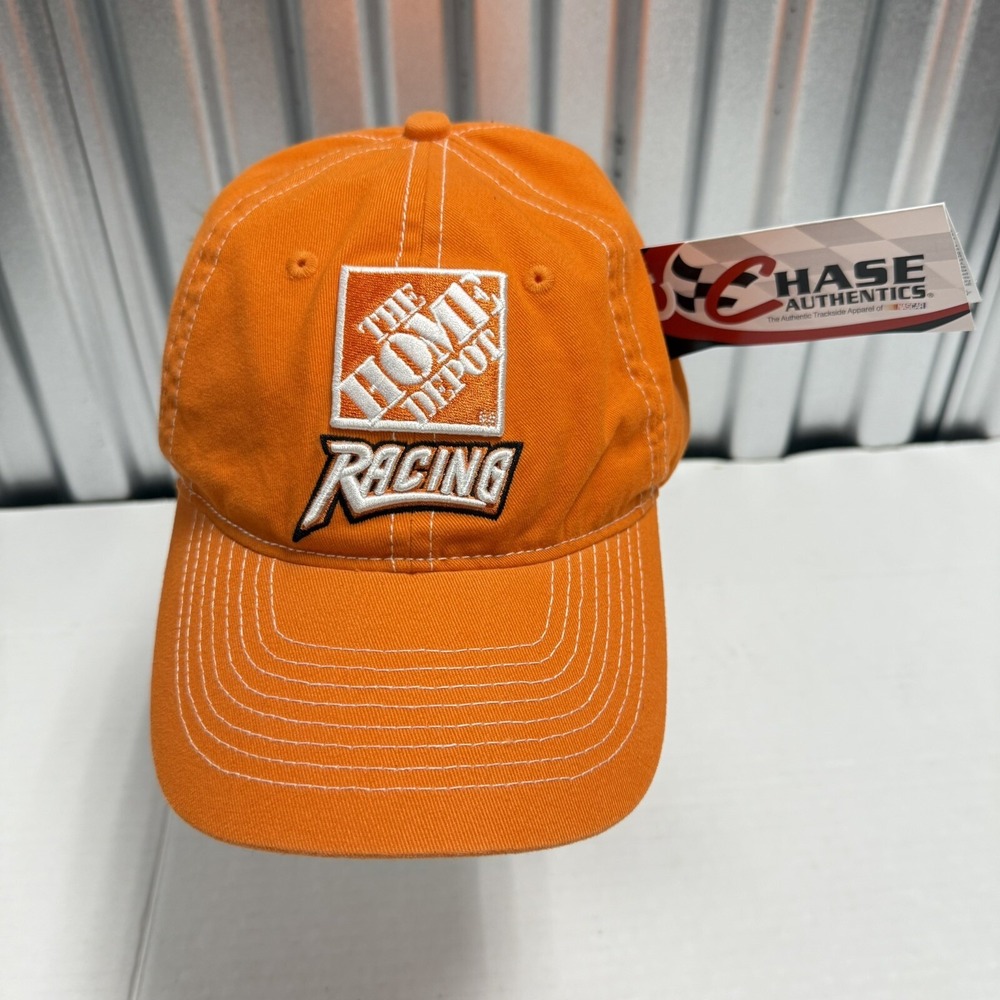 HOME DEPOT Tony Stewart #20 Orange White Auto Racing NASCAR Hat New With Tag